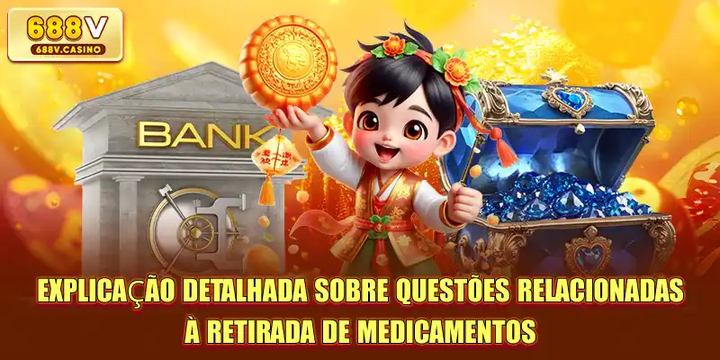 Explicação detalhada sobre questões relacionadas à retirada de medicamentos