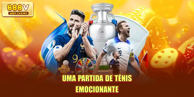 Uma partida de tênis emocionante
