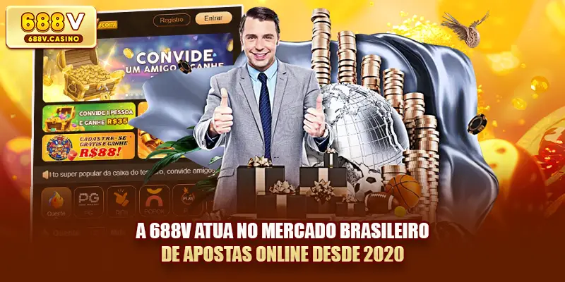 A 688V atua no mercado brasileiro de apostas online desde 2020